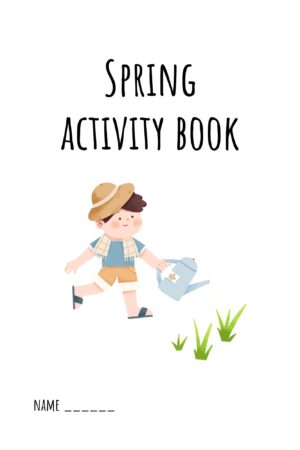 Colourful Cute Fun Spring Activity Book For Kids