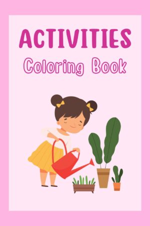 Pink Activities Coloring Book